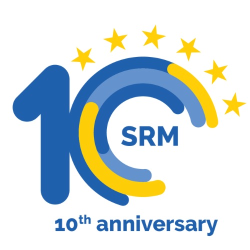 SRM 10th anniversary logo
