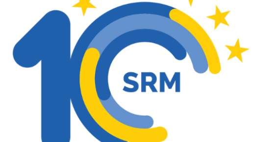 SRM 10th anniversary logo